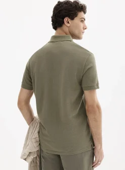 Minimalist piqué polo