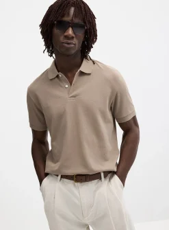 Minimalist piqué polo