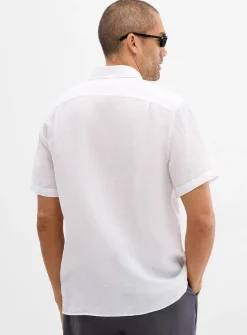 Minimalist pure linen shirt
