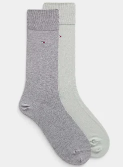 Minimalist solid dress socks