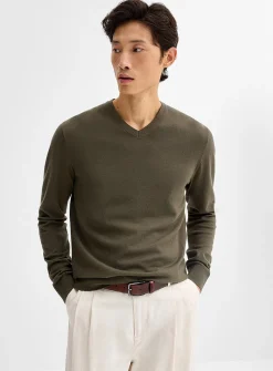 Minimalist V-neck sweater
