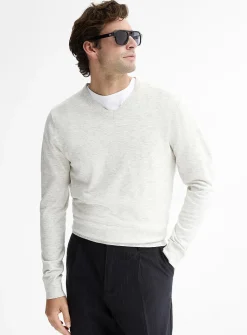 Minimalist V-neck sweater