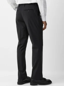 Minimalist wool-blend pant