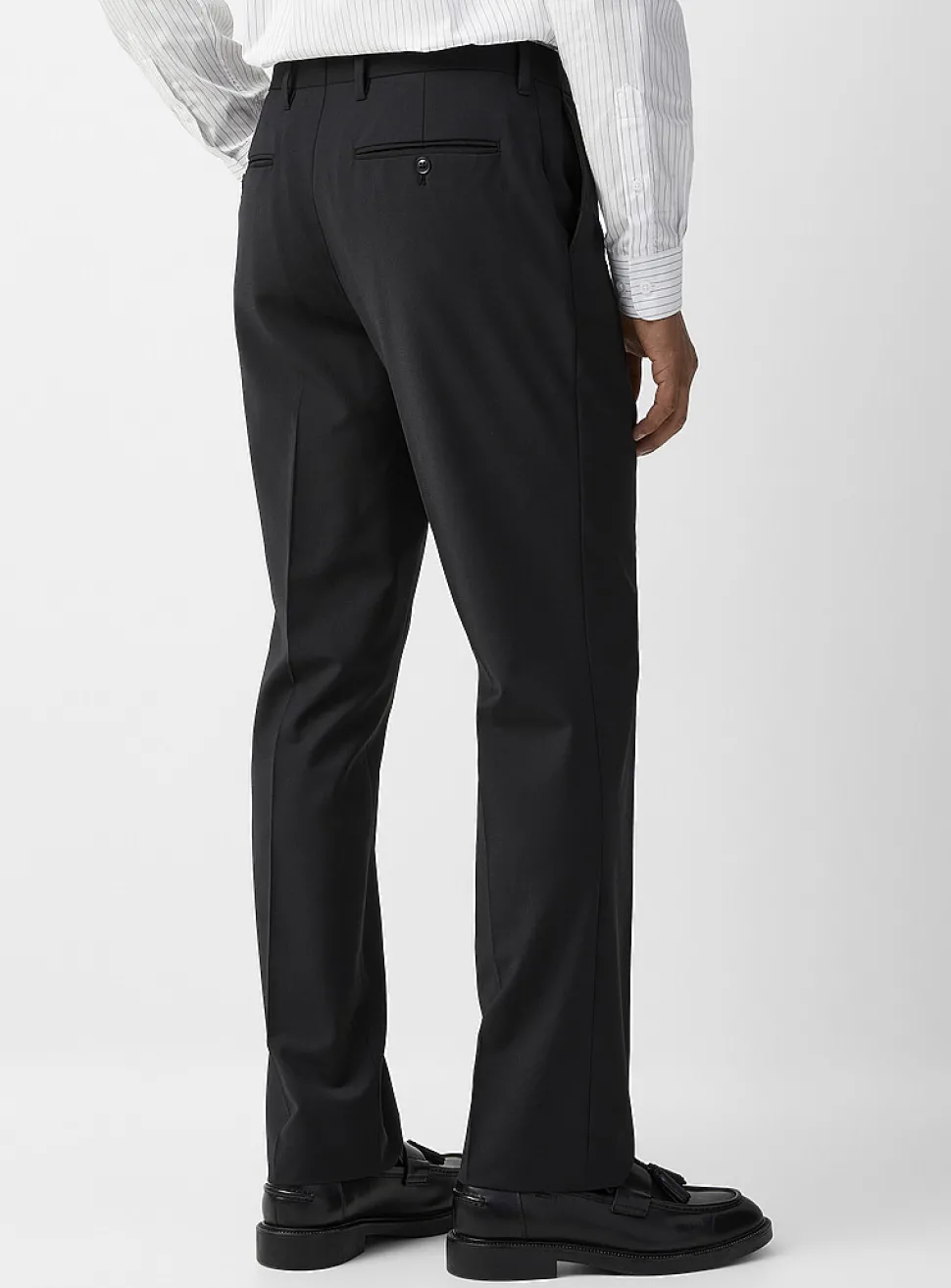 Minimalist wool-blend pant