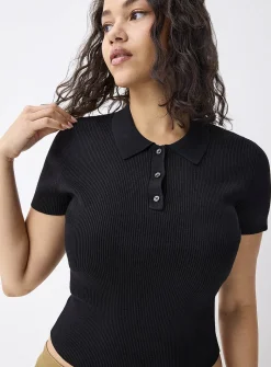 Mini-ribbing polo