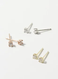 Mini-zircon earrings