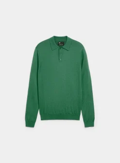 Modal-blend polo sweater