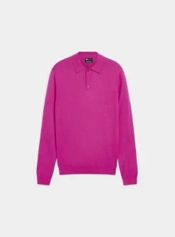 Modal-blend polo sweater