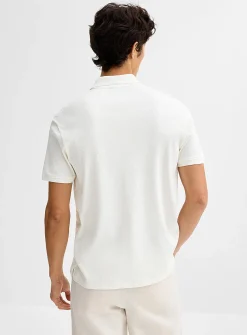 Modal-blend ribbed polo