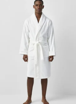 Moire velvet robe