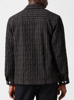 Mols checkered seersucker cabana shirt