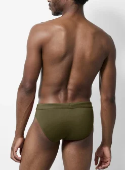 Monochrome swim brief