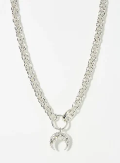 Moon crystal necklace