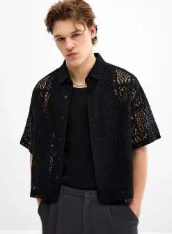 Mosaïc crochet shirt