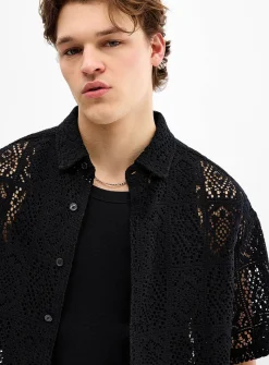 Mosaïc crochet shirt