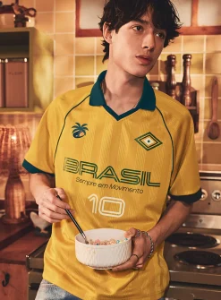 Multi-logo soccer jersey