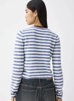 Multi-striped cardigan