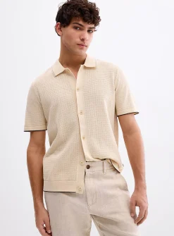 Nalo polo-collar cardigan