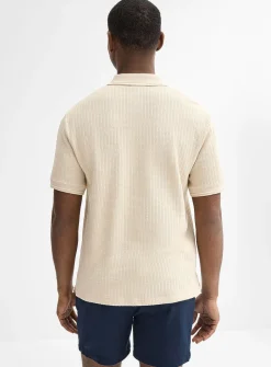 Nautical rope textured polo