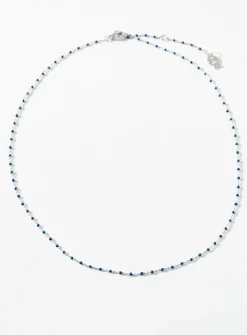 Navy bead chain