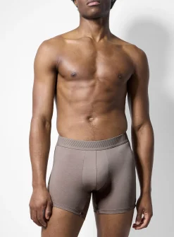 5" neutral-hued stretch boxer brief