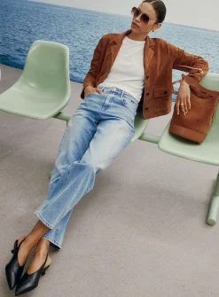 Nica faded pale indigo jean