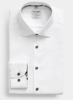No-iron micro-pattern shirt