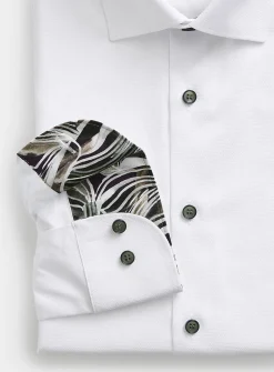 No-iron micro-pattern shirt