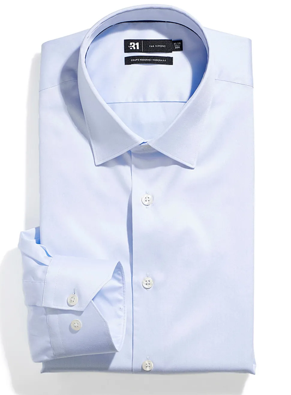 Non-iron satiny cotton shirt