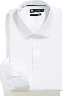Non-iron satiny cotton shirt