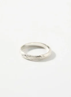 Oak silver ring