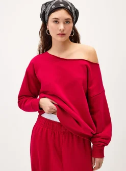Off-the-shoulder sweater