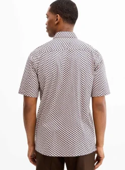 Optical geo stretch shirt