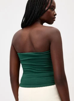 Organic cotton double-layer tube top