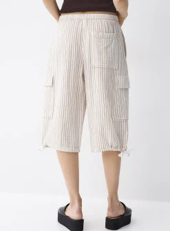 Organic cotton gauze Bermuda short