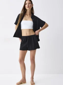 Organic cotton gauze mini short