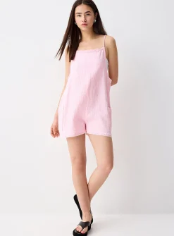 Organic cotton gauze romper