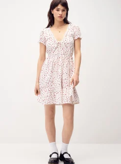 Organic cotton gauze tiered dress