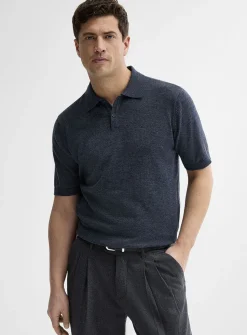 Organic cotton knit polo