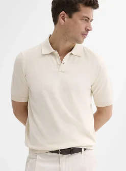 Organic cotton knit polo