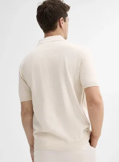 Organic cotton knit polo