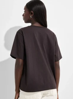 Organic cotton loose boxy-fit T-shirt