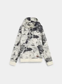 100% organic cotton map hoodie
