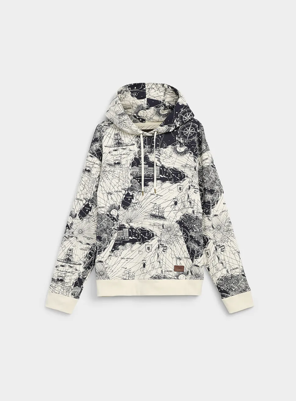 100% organic cotton map hoodie
