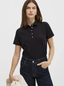 Organic cotton plain polo shirt