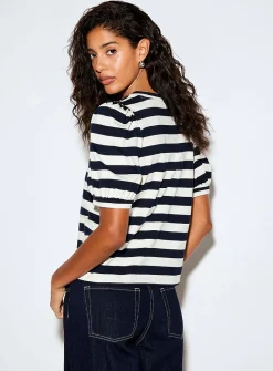 Organic cotton puff-sleeve T-shirt