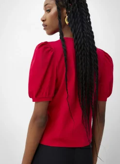 Organic cotton puff-sleeve T-shirt
