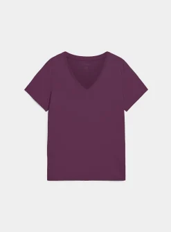 100% organic cotton V-neck T-shirt