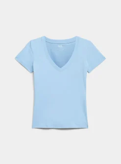 Organic cotton V-neck T-shirt