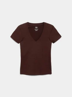 Organic cotton V-neck T-shirt